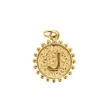 Charm Bar Milgrain Letter Charm