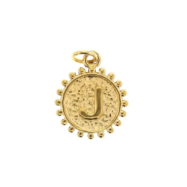 Milgrain Letter Charm
