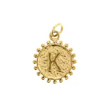 Charm Bar Milgrain Letter Charm