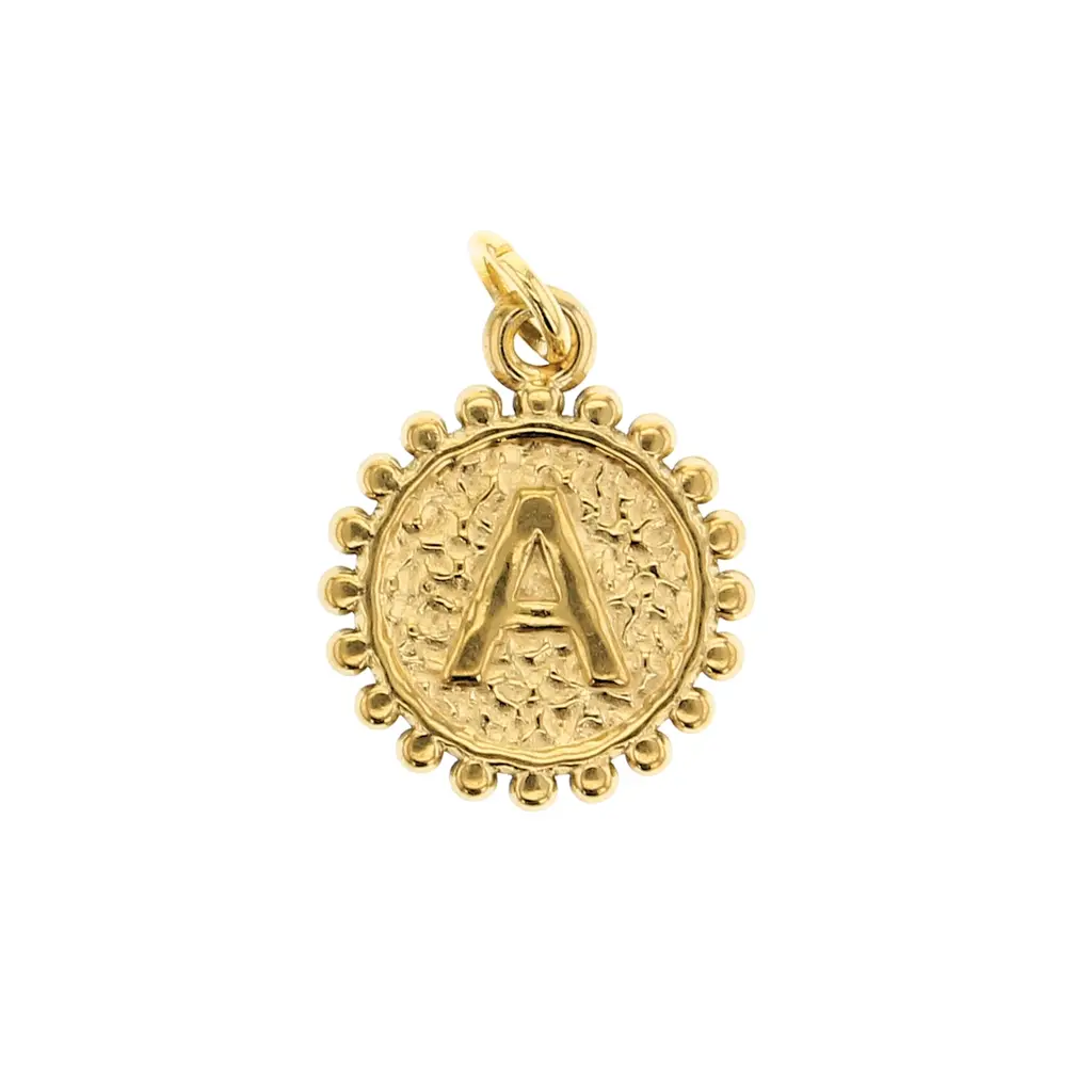 Charm Bar Milgrain Letter Charm