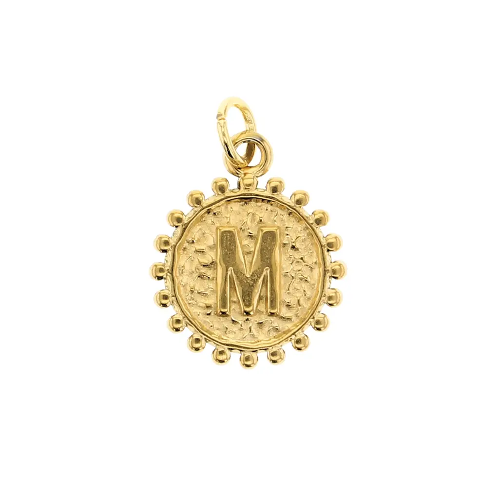 Charm Bar Milgrain Letter Charm