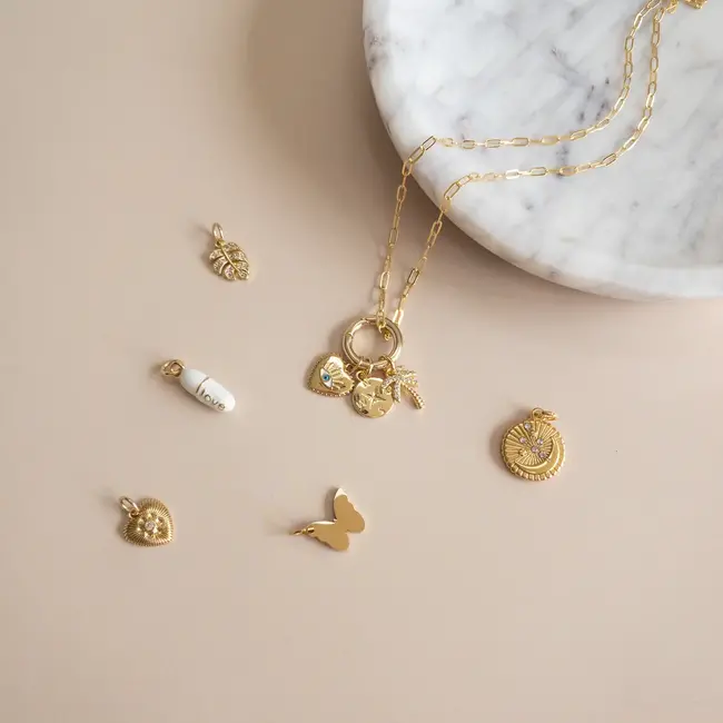 Glossy Gold Charm Chain