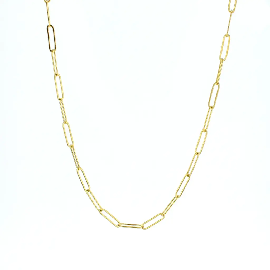 Charm Bar Link Gold Charm Chain