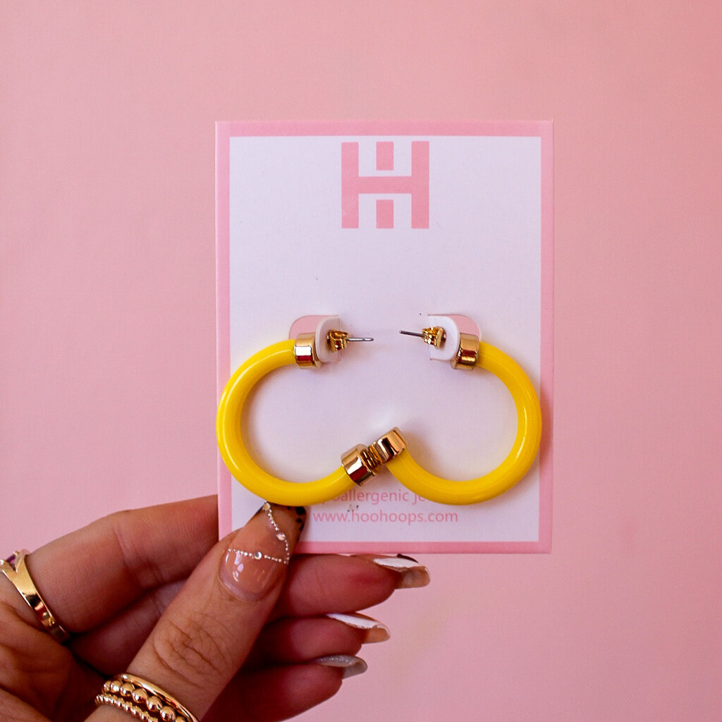 Mini Yellow Hoo Hoops