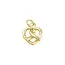 Soft Pretzel Heart Charm