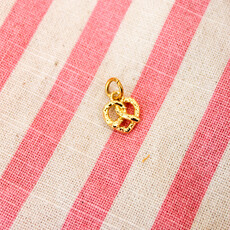 Charm Bar Soft Pretzel Heart Charm