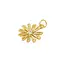 Flower with Rhinestone Center Charm