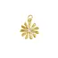 Flower with Rhinestone Center Charm
