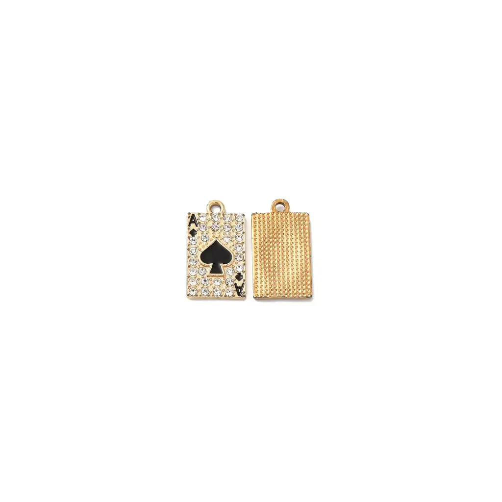 Charm Bar Ace of Spades Card Charm