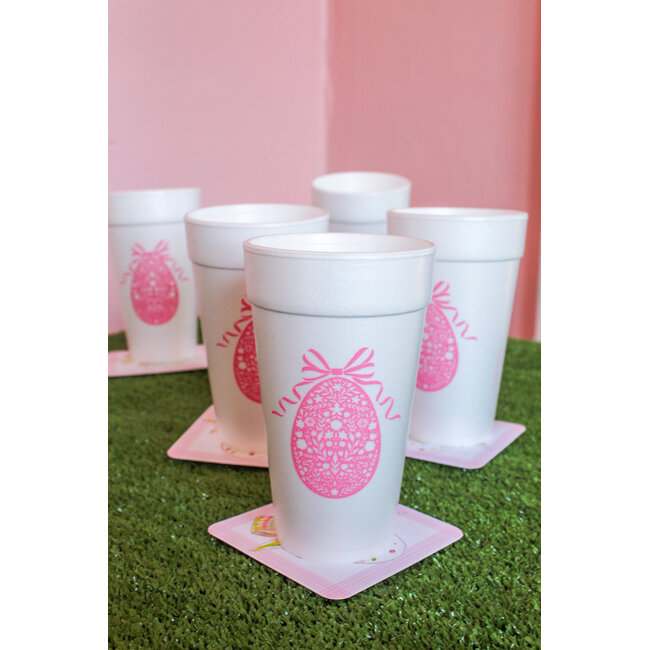 Styrofoam Cup - Pink Fancy Egg