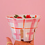 Pink Plaid & Floral Berry Bowl
