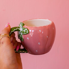 Creative Coop Strawberry Shaped Mug