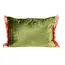 Velvet Pillow with Cheetah & Eyelash Fringe