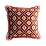 Velvet Pillow with Ogee Pattern