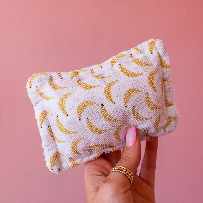 Mesh & Cotton Terry Printed Scrubby