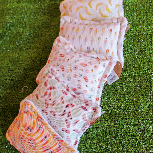 Mesh & Cotton Terry Printed Scrubby