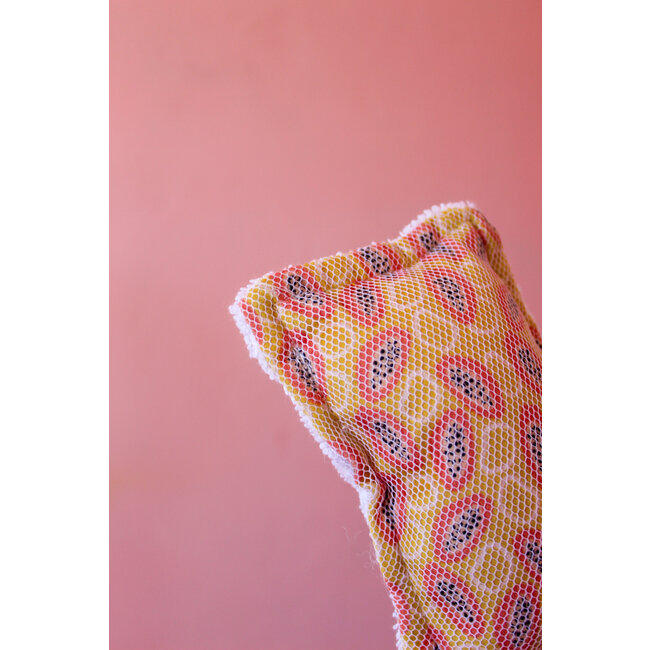 Mesh & Cotton Terry Printed Scrubby