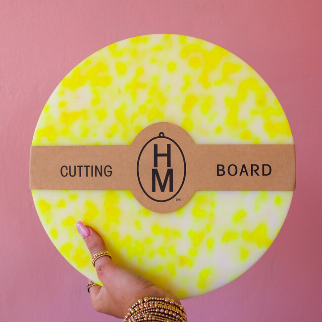Sunshine Yellow Terrazzo Design Cutting Board