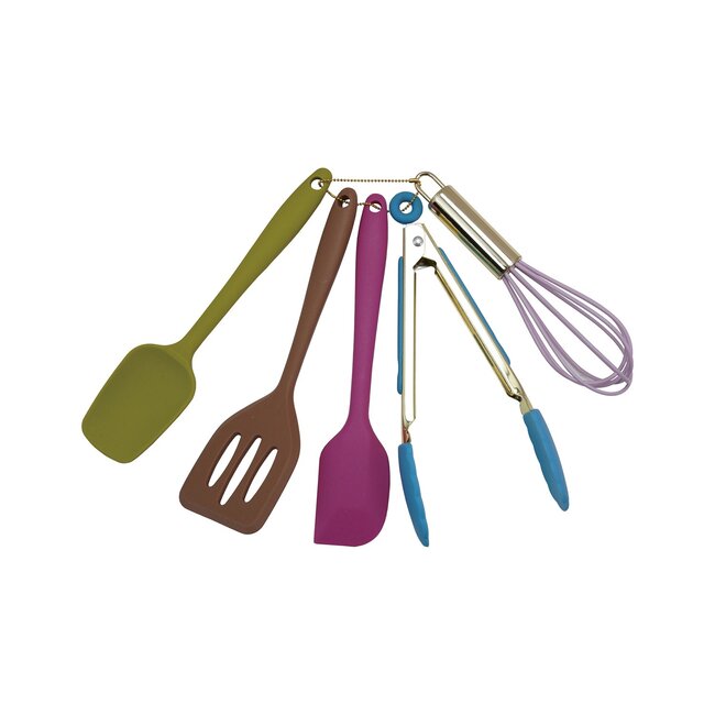 Silicone & Metal Kitchen Tool Set of 5