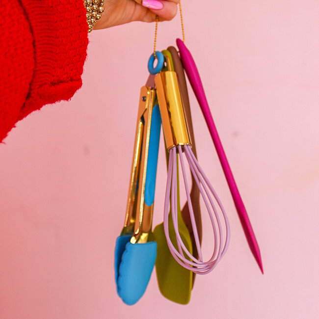 Silicone & Metal Kitchen Tool Set of 5