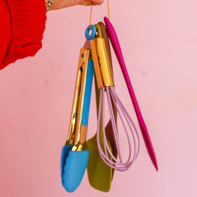 Silicone & Metal Kitchen Tool Set of 5