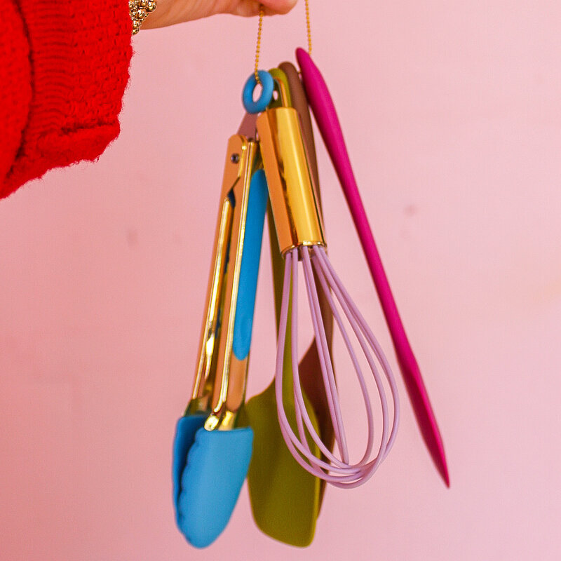 Hazel Mazel Silicone & Metal Kitchen Tool Set of 5
