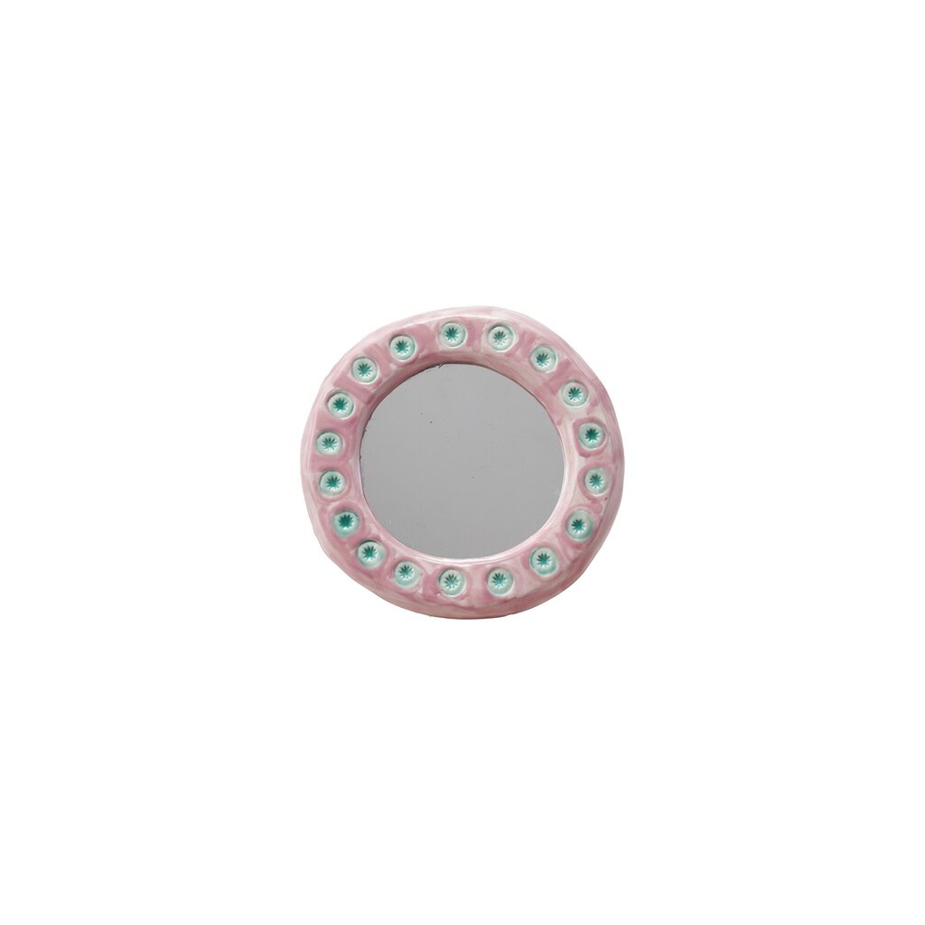Hazel Mazel Mirror with Polka Dots - Pink & Blue