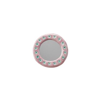 Hazel Mazel Mirror with Polka Dots - Pink & Blue