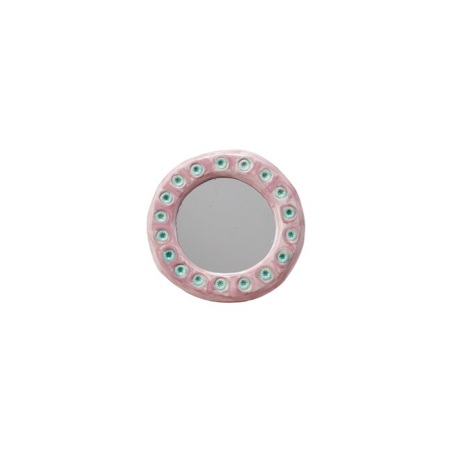 Mirror with Polka Dots - Pink & Blue