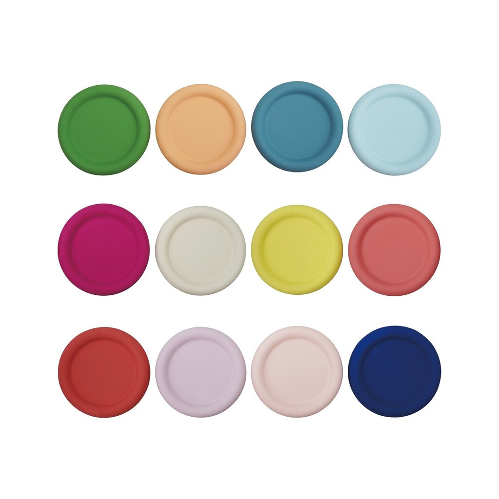 Hazel Mazel 4" Round Stoneware Coasters Latex Finish