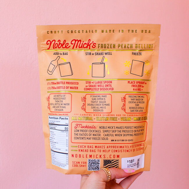 Peach Bellini Frozen Cocktail Mix