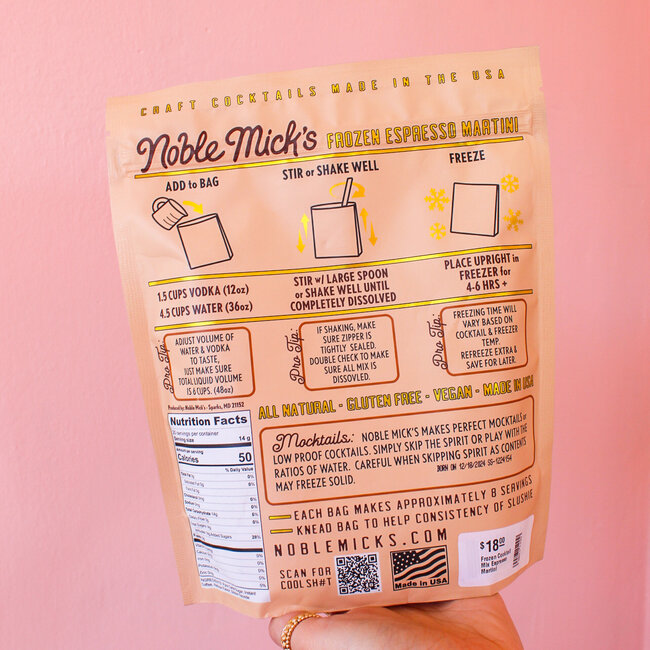 Espresso Martini Frozen Cocktail Mix