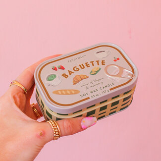 Bistro Tin Candle - French Baguette
