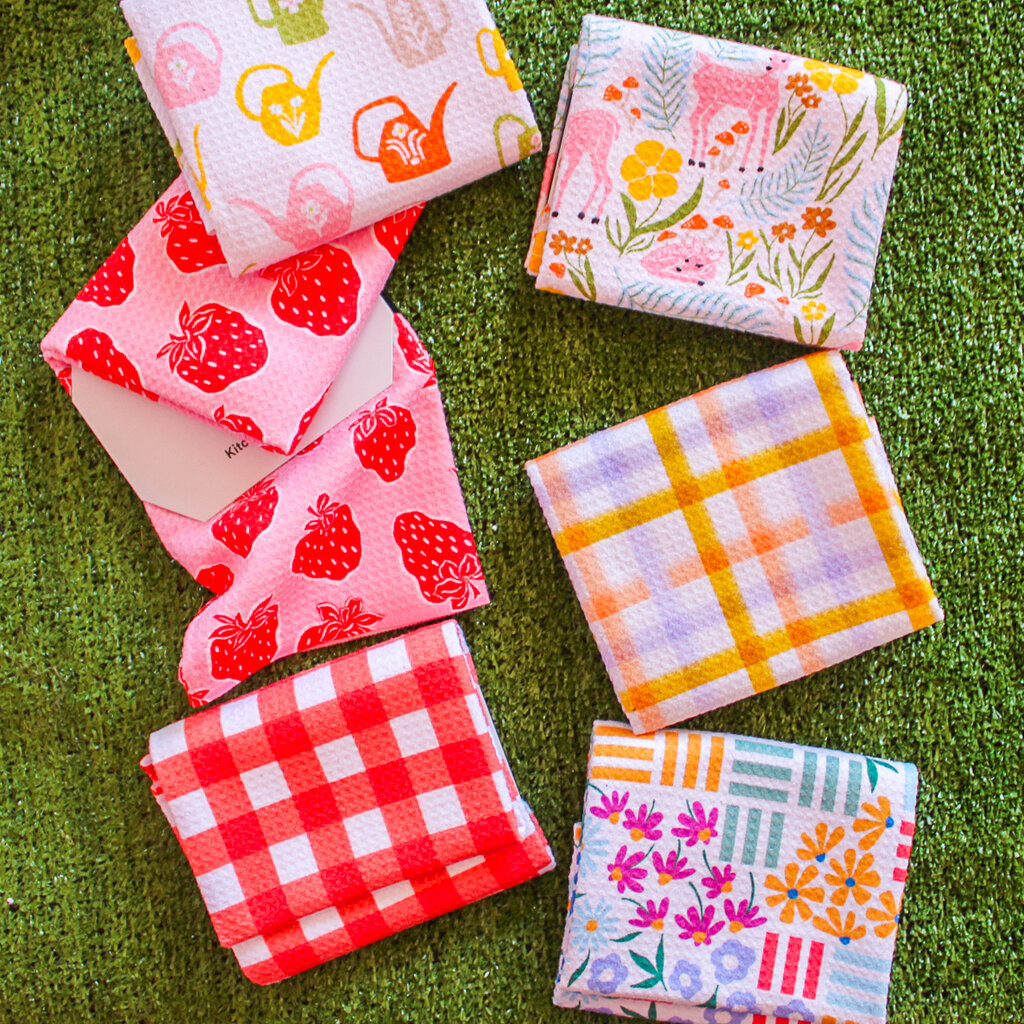 Strawberry Fields Geometry Towel