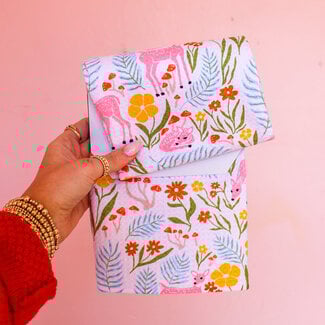 Fern and Fawn Geometry Towel