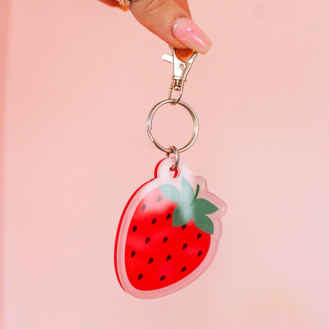 Strawberry Acrylic Keychain