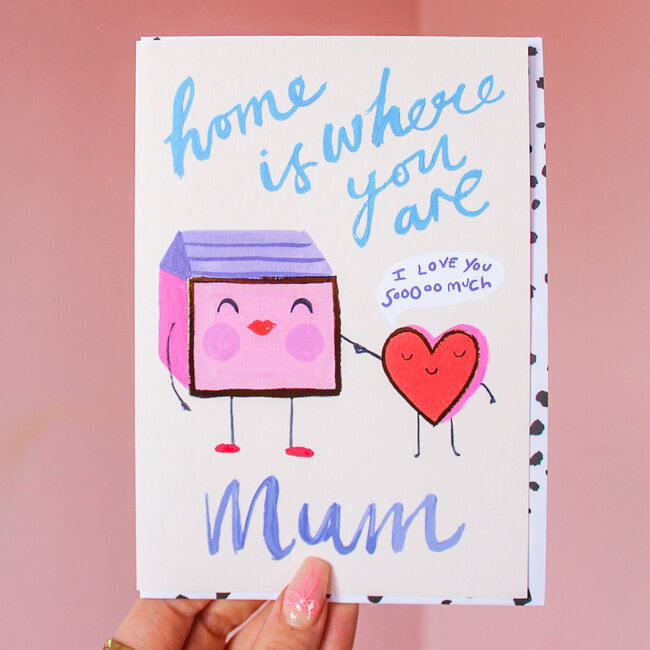 Home Is Where You Are Mum Card