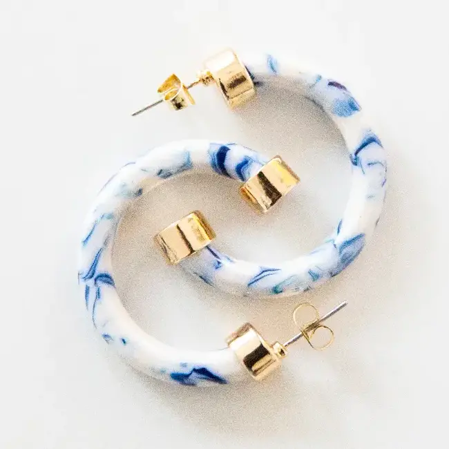Blue Marble Mini Hoo Hoops