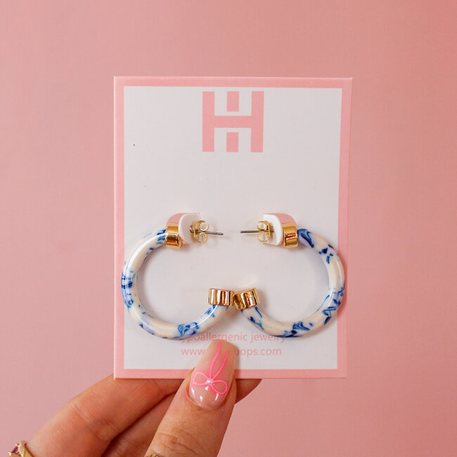 Blue Marble Mini Hoo Hoops