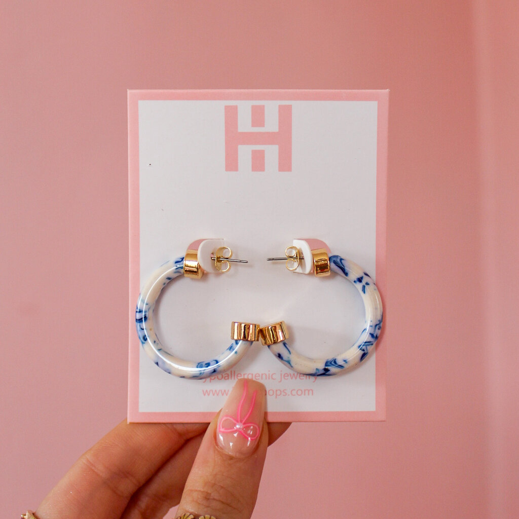 Blue Marble Mini Hoo Hoops