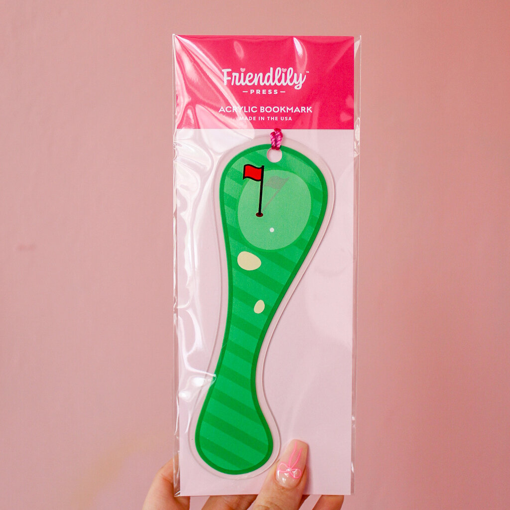 19th Hole Acrylic Bookmark