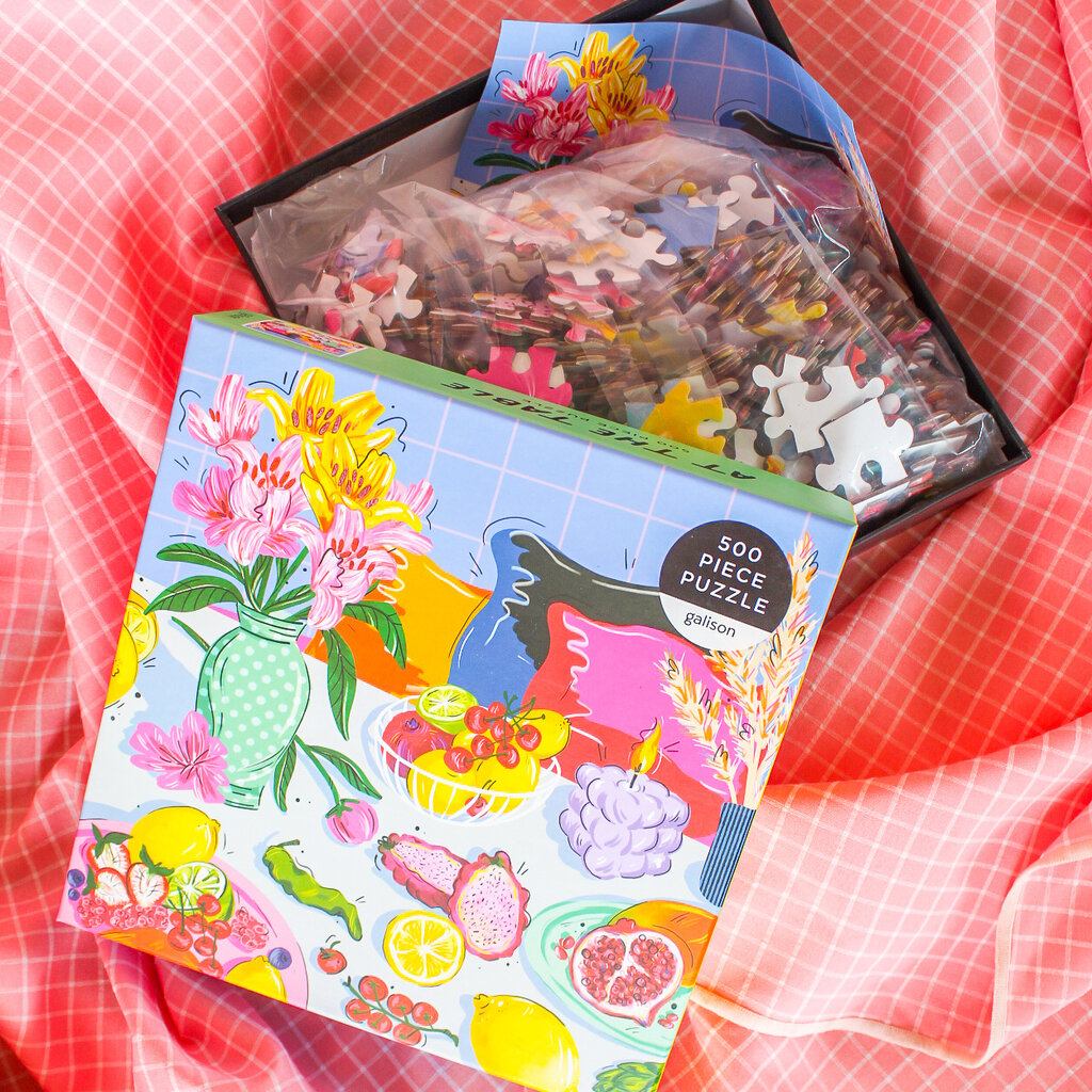 At the Table 500 Piece Puzzle