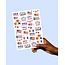 Stars & Stripes Tats - 70 Foil Temporary Tattoos