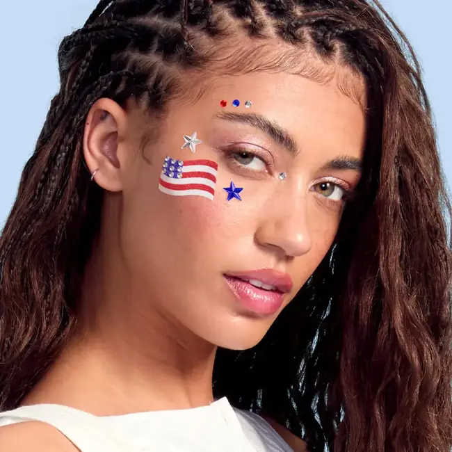 Americana Gem Set - 80 Adhesive Face Gems