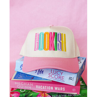 Vintage Embroidered Trucker Hat Bookish Rainbow