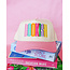 Vintage Embroidered Trucker Hat Bookish Rainbow
