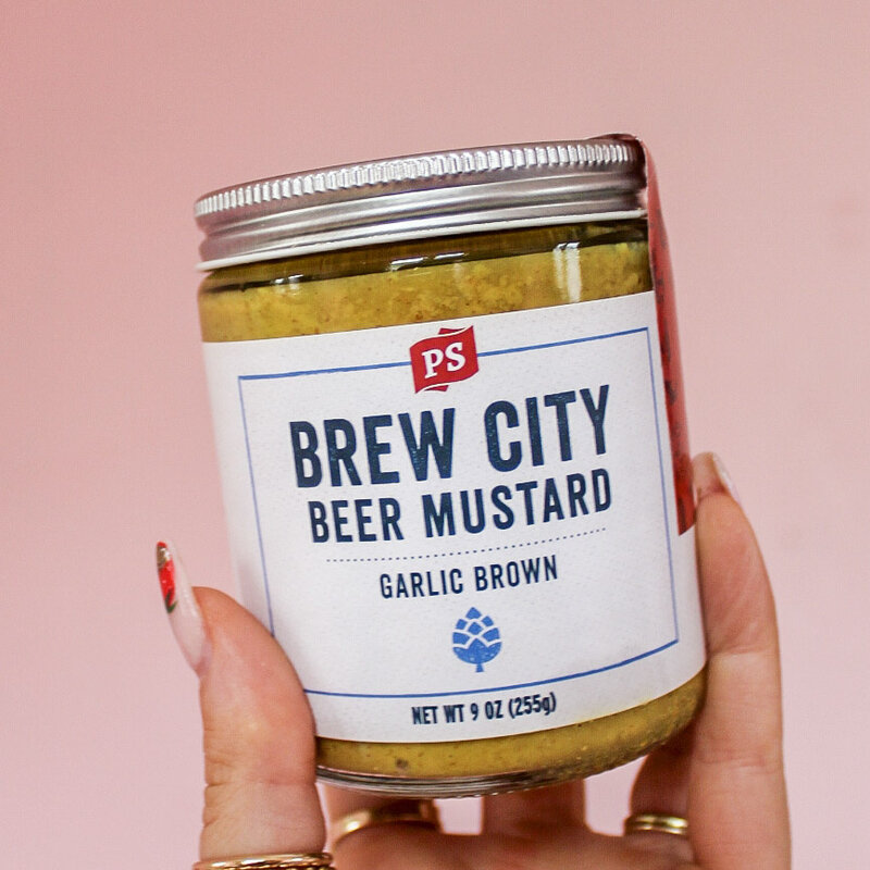 Brew City Beer Mustard Garlic Brown