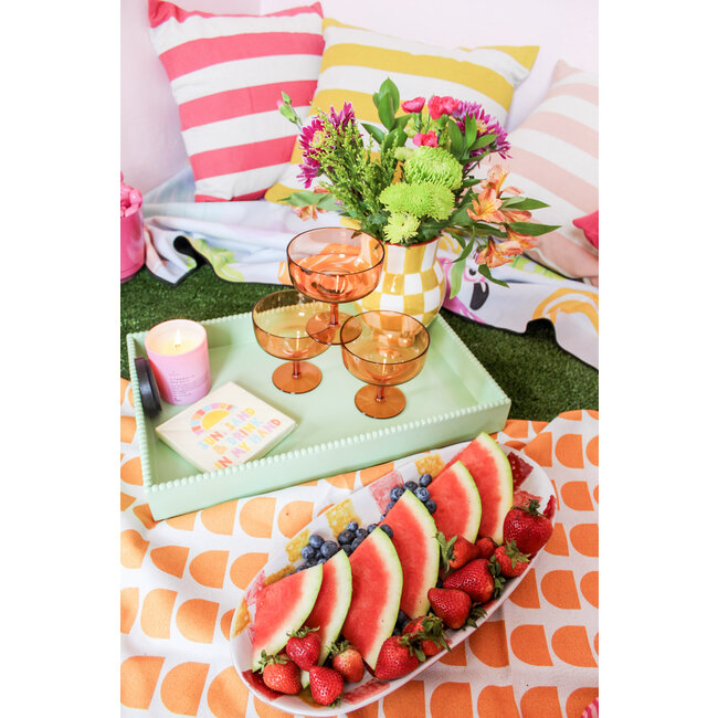 The Rue Margarita Glass - Set of 4 Orange