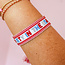 Party in the USA Embroidered Bracelet