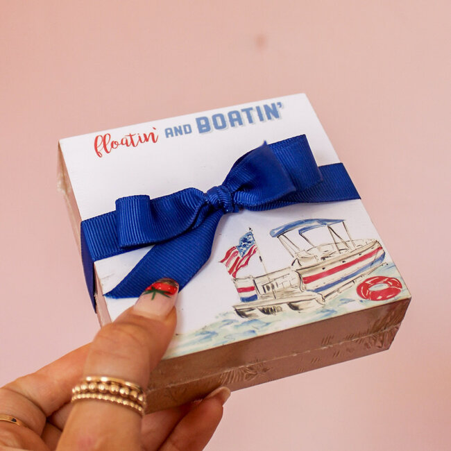 Floatin' and Boatin' Pontoon Boat Notepad